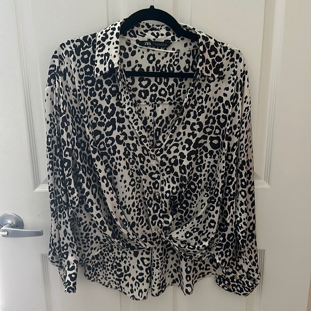 Zara Cheetah Blouse